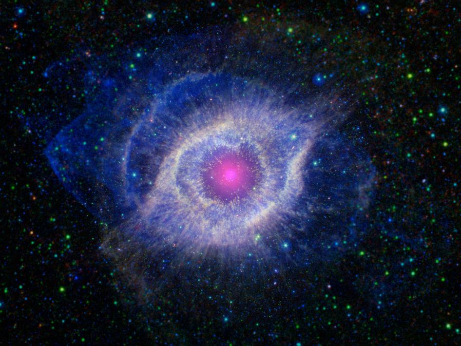 Stelle Costellazioni Nebulose Buchi Neri - Pagina 6 Helix-nebula-spitzer